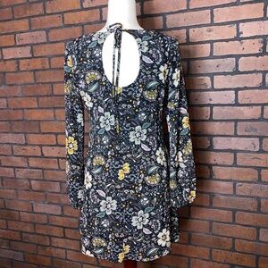 Speechless Black Floral Long Sleeve Dress